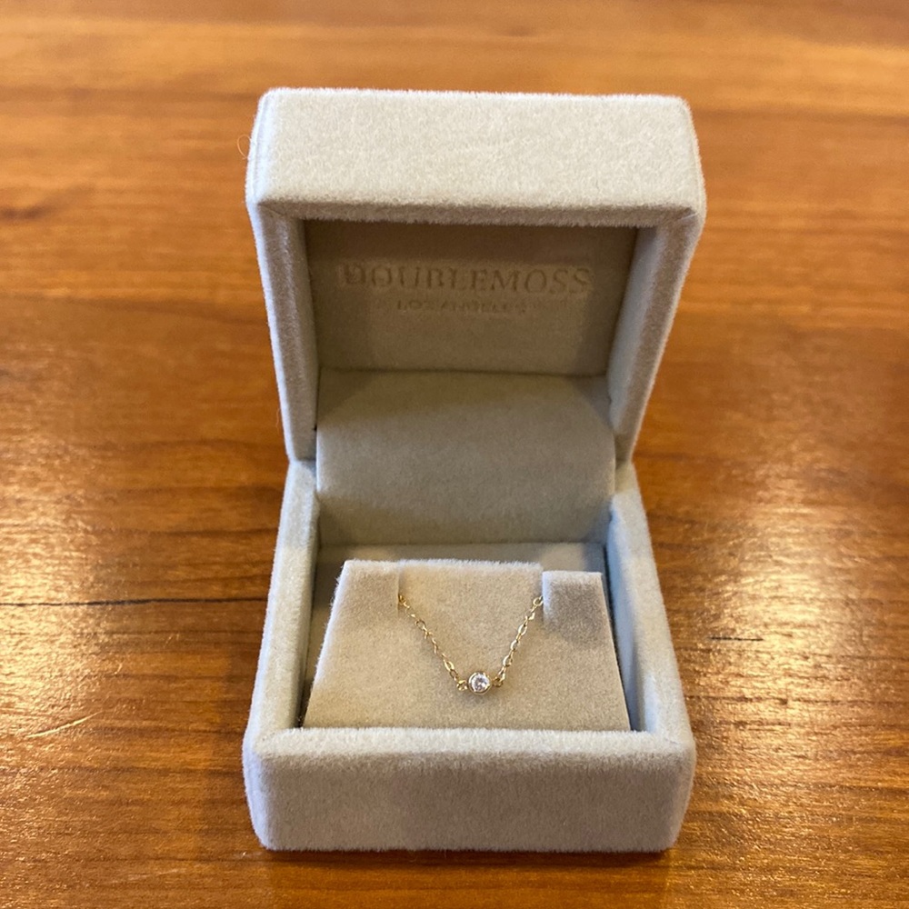 Doublemoss Clair de Lune Diamond Chain Ring Size 8